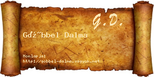 Göbbel Dalma névjegykártya